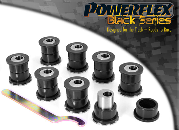 Powerflex Nissan SILVIA 200SX - S13, S14, & S15 (1991 - 2002) - Rear Upper & Lower Arm Bush - Adjustable (PFR46-204GBLK)